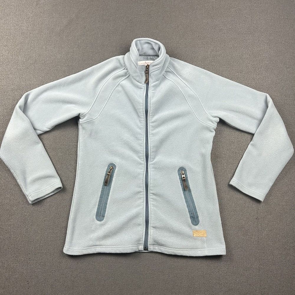 Filson Fleece Jacket Womens XS Pathfinder Light Blue Full Zip Pockets